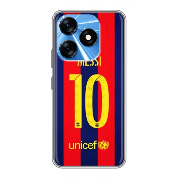 Чехол с принтом «Messi Barca 10» для TECNO Spark 10