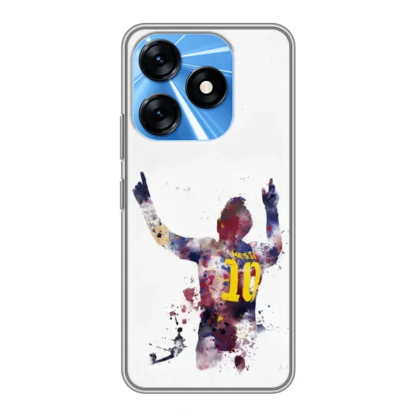 Чехол с принтом «Messi Barca» для TECNO Spark 10