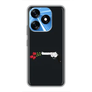 Чехлы (ART) Цветы на TECNO Spark 10 (VPrint) (Неожиданные цветы)