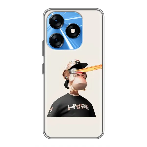 Чехол с принтом «обезьяна NFT в очках» для TECNO Spark 10