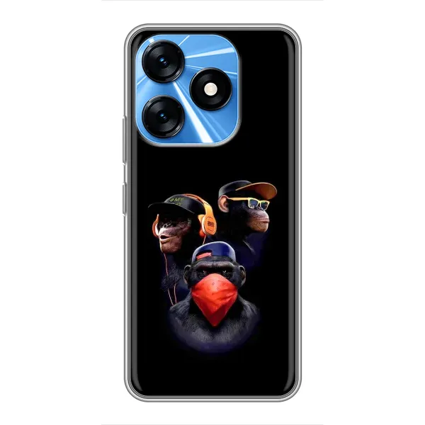 Чехол с принтом «Три обезьяны» для TECNO Spark 10 Чехол с принтом «Три обезьяны» для TECNO Spark 10