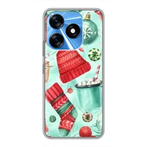 Чехол с принтом «Одежда НГ» для TECNO Spark 10