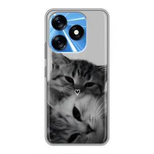 Чохол з малюнком кіт на TECNO Spark 10 (Пара котів)