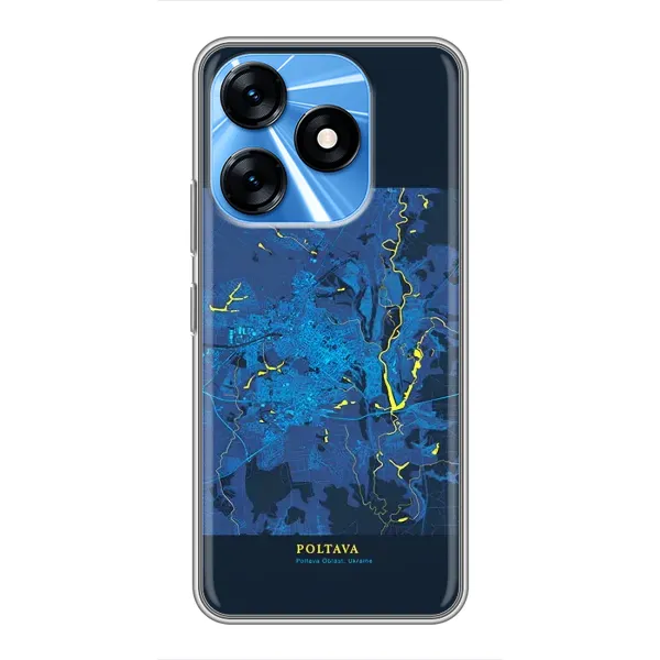 Чехол с принтом «Полтава» для TECNO Spark 10