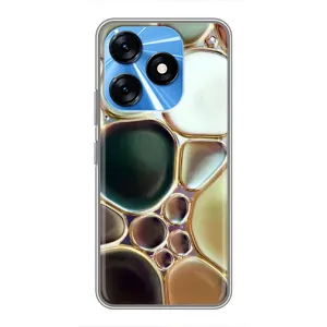 Мраморний чехол на TECNO Spark 10 (VPrint) (Радужний Мрамор)