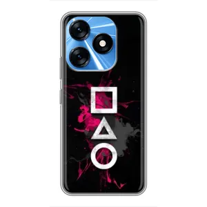 Чохол Гра в кальмара для TECNO Spark 10 (Символи Гра кальмара)
