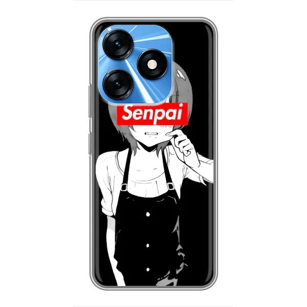 Чехол с принтом «Senpai» для TECNO Spark 10 Чехол с принтом «Senpai» для TECNO Spark 10