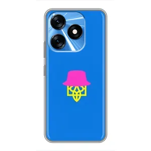 Чехлы для TECNO Spark 10  Укр. Символика (AlphaPrint) (Шапка на гербу)