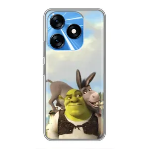 Чохол з мультфільмом Шрек на TECNO Spark 10 (Шрек та Осел)