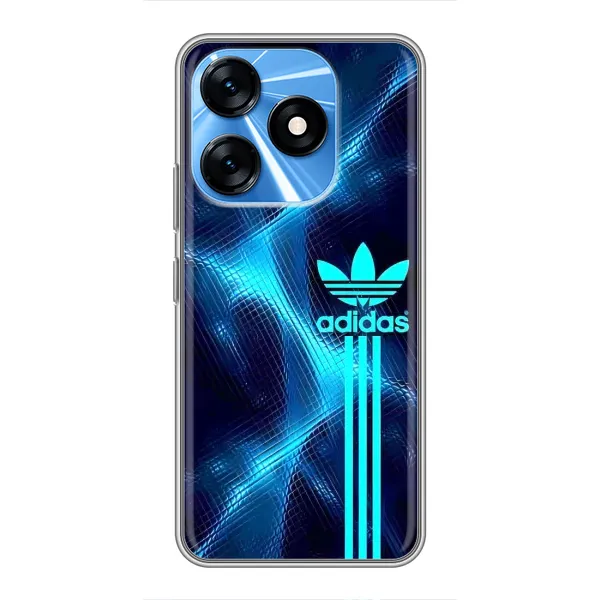 Чохол з принтом «Синій Адідас» для TECNO Spark 10 Чохол з принтом «Синій Адідас» для TECNO Spark 10