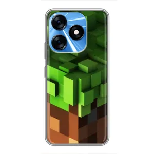 Чехол Майнкрафт на TECNO Spark 10 (AlphaPrint) Minecraft