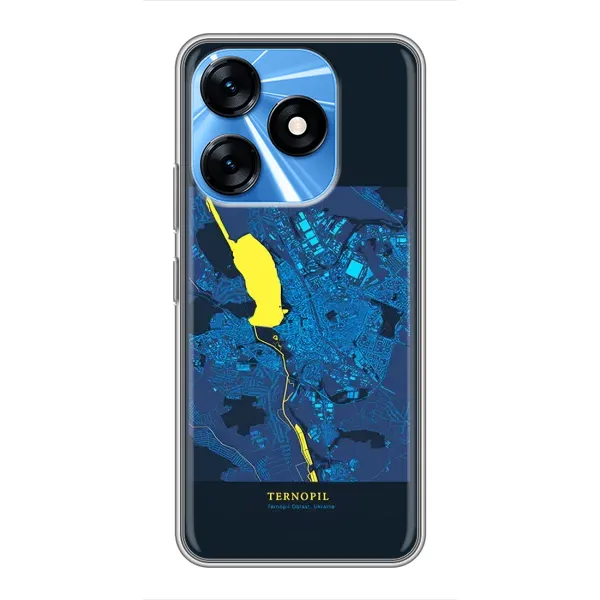 Чехол с принтом «Тернополь» для TECNO Spark 10