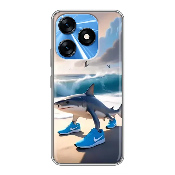 Чехол с принтом «Тралалело тралала» для TECNO Spark 10