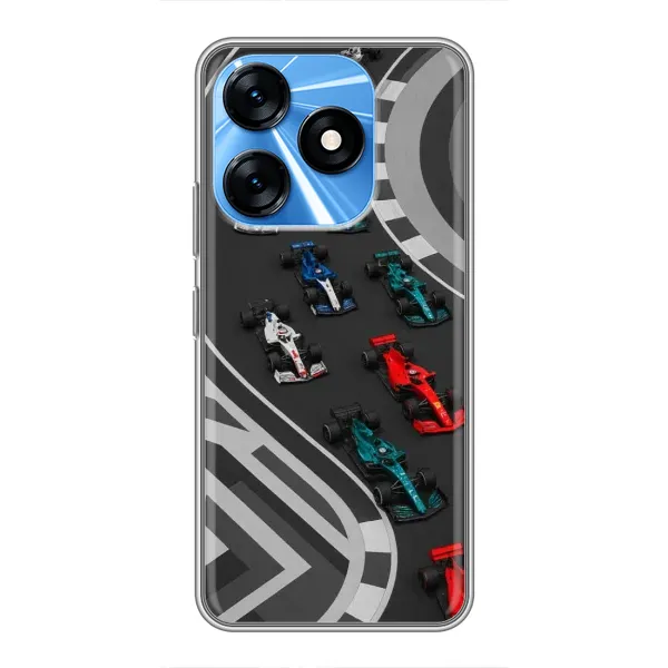 Чохол з принтом «Траса Ф1» для TECNO Spark 10