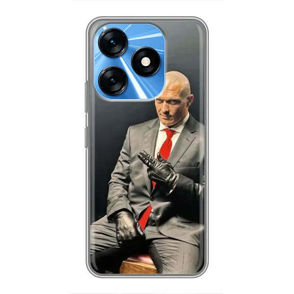 Чохол з принтом «Усик Hitman» для TECNO Spark 10