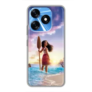Чохол з мультфільмом Ваяна TECNO Spark 10 (Моана з веслом)