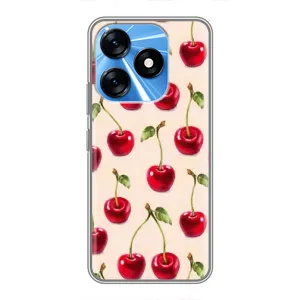 Чехлы с Фруктами для TECNO Spark 10 (VPrint) (Вишня)