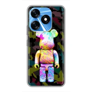 Чехлы для TECNO Spark 10 - Bearbrick Louis Vuitton (PREMIUMPrint) (Яркий Bearbrick)