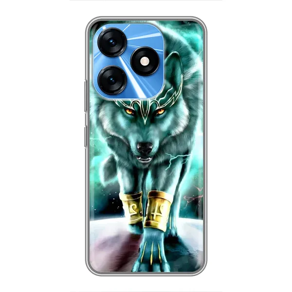 Чохол з принтом «Яскравий вовк» для TECNO Spark 10 Чохол з принтом «Яскравий вовк» для TECNO Spark 10