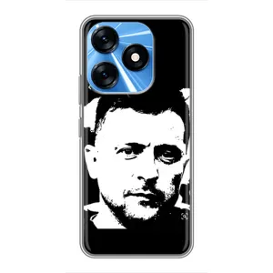 Чехол для TECNO Spark 10 (AlphaPrint - с принтом Зеленского)