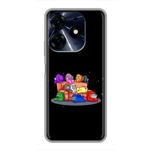 Чехол Амонг Ас для TECNO Spark 10c (AlphaPrint) (Амонг-ас)
