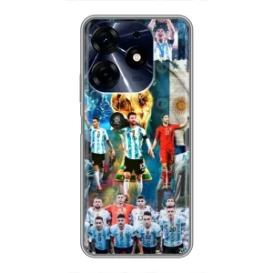 Чехлы Месси для TECNO Spark 10c (AlphaPrint) (Аргентина Месси)