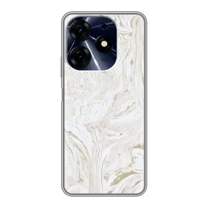 Мраморный чехол на TECNO Spark 10c (VPrint) (Белый мрамор)