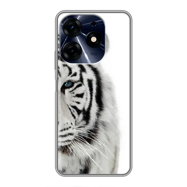 Чехол с принтом «Белый Тигр» для TECNO Spark 10c
