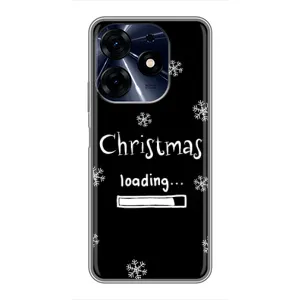 Рождественские, Праздничные Чехлы для Техно Спарк 10ц (Christmas loading)