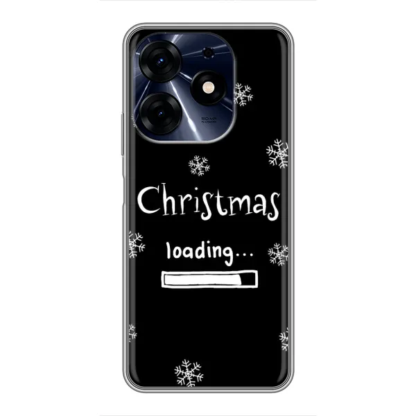Чехол с принтом «Christmas loading» для TECNO Spark 10c