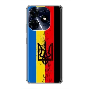 Украинские Чехлы для TECNO Spark 10c с картинкой УПА (AlphaPrint) (Флаг УПА)
