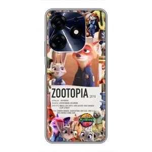 Чехол Зоотрополіс на TECNO Spark 10c (Постер Зверополис)