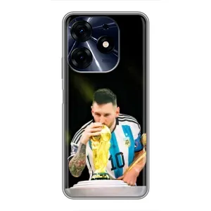 Чехлы для TECNO Spark 10c (Leo чемпион) (AlphaPrint) (Кубок Месси)
