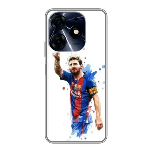 Чехлы Месси для TECNO Spark 10c (AlphaPrint) (Лео Месси)
