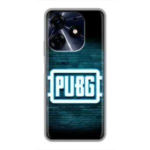 Чехол PUBG для Техно Спарк 10ц (AlphaPrint) (Лого PUBG)