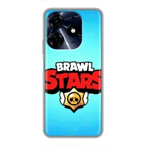 Чехлы Brawl Stars для TECNO Spark 10c (AlphaPrint) (Лого Бравл Старс)