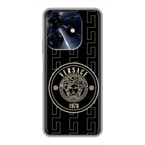 Чехлы VERSACE для Техно Спарк 10ц (PREMIUMPrint) (Лого Версаче)