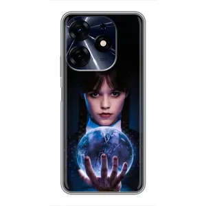 Чехол с дизайном Венздей 2 на TECNO Spark 10c (Магическая сфера Уэнздей)