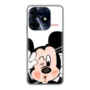 Эксклюзивный чехол для TECNO Spark 10c (AlphaPrint - Мультяшные) (Маус Микки)