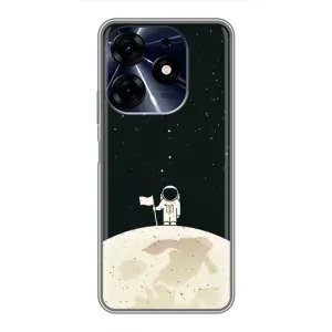 Космические Чехлы для Техно Спарк 10ц (VPrint) (На луне)