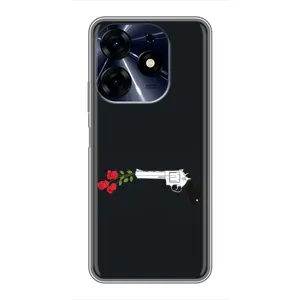 Чехлы (ART) Цветы на TECNO Spark 10c (VPrint) (Неожиданные цветы)