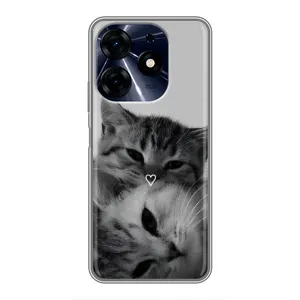 Чохол з малюнком кіт на TECNO Spark 10c (Пара котів)