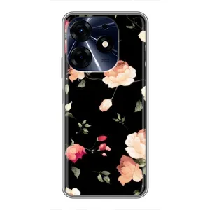 Чехлы с Цветами для TECNO Spark 10c (VPrint) (Розочки)