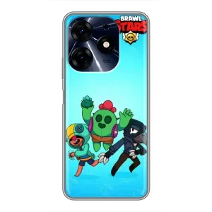 Чехлы Brawl Stars для TECNO Spark 10c (AlphaPrint) (Трио героев)