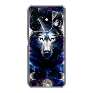 Защитные чехлы для Техно Спарк 10ц (AlphaPrint) (ХИТ продаж) ВОЛК (Волк)