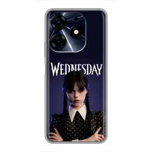 Чехлы Венсдей на TECNO Spark 10c Уэнсдей (AlphaPrint) (Wednesday)