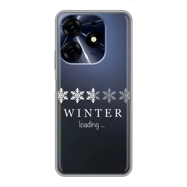 Чехол с принтом «Winter loading» для TECNO Spark 10c