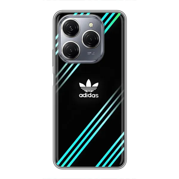 Чохол з принтом «Адідас з полосами» для TECNO Spark 20 Pro Чохол з принтом «Адідас з полосами» для TECNO Spark 20 Pro