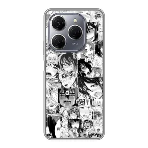 Чехлы Персонажи Аниме Наруто для TECNO Spark 20 Pro (AlphaPrint) (Ahegao manga)