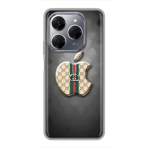 Чехлы ГУЧЧИ для Техно Спарк 20 Про (AlphaPrint) (Apple gucci)